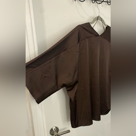 Banana Republic Brown Boxy 3/4 Sleeve Blouse - Picture 5 of 5